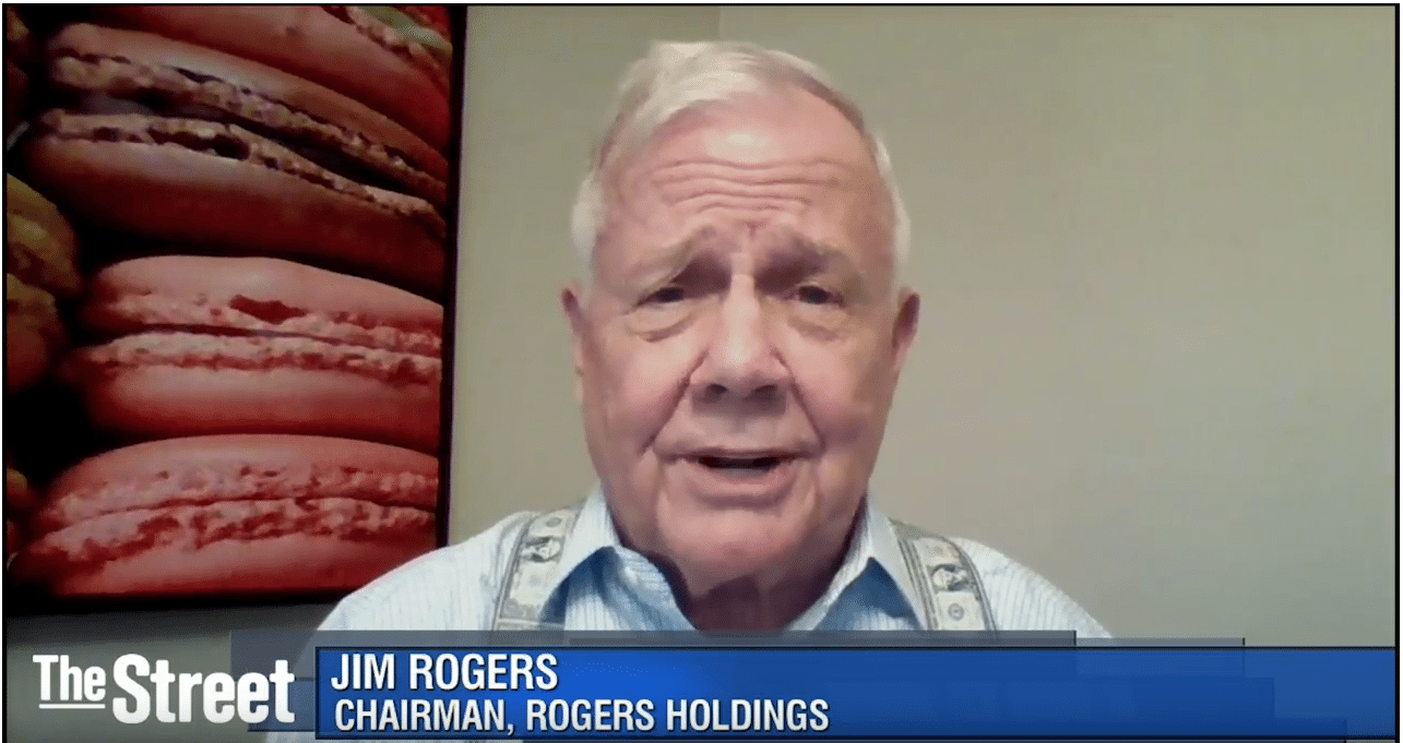 Jim Rogers interviewed on The Street