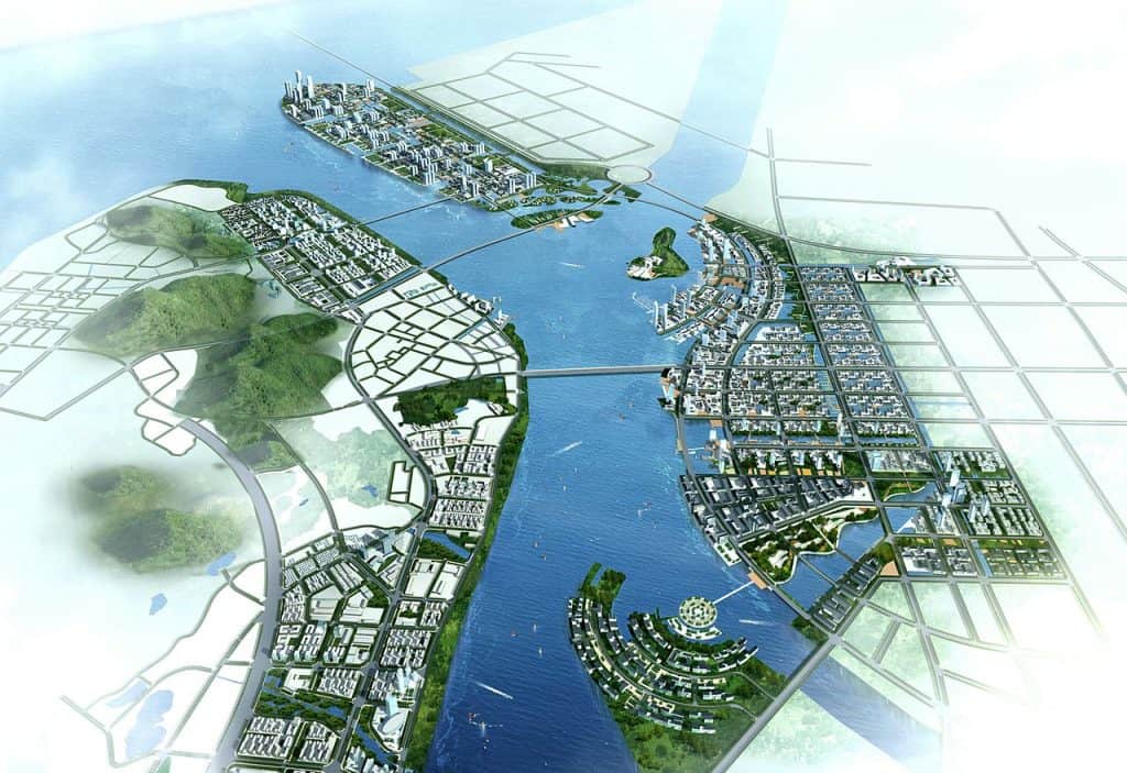 Smart City Nansha, China via ISA Internationales Stadtbauatelier on Wikimedia