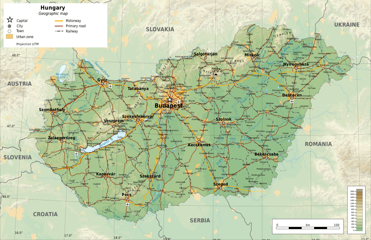 hungary map