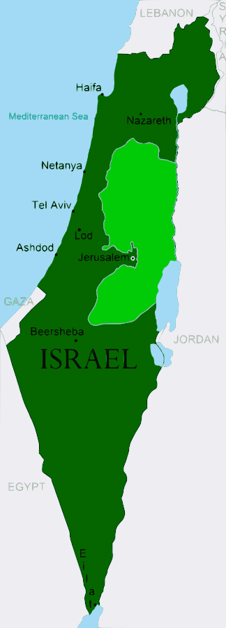 israel map