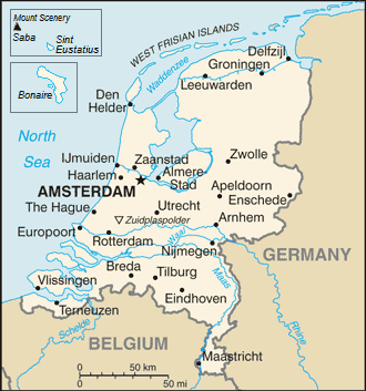 Netherlands Map 