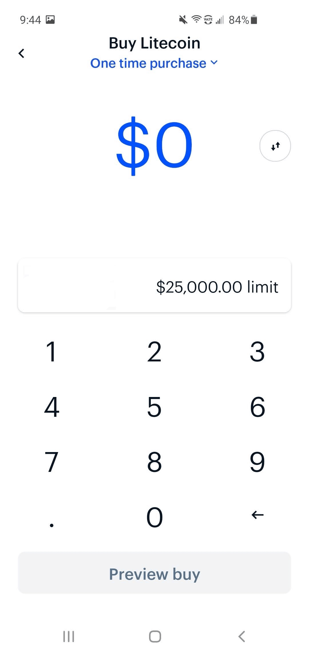 Coinbase mobile order ticket
