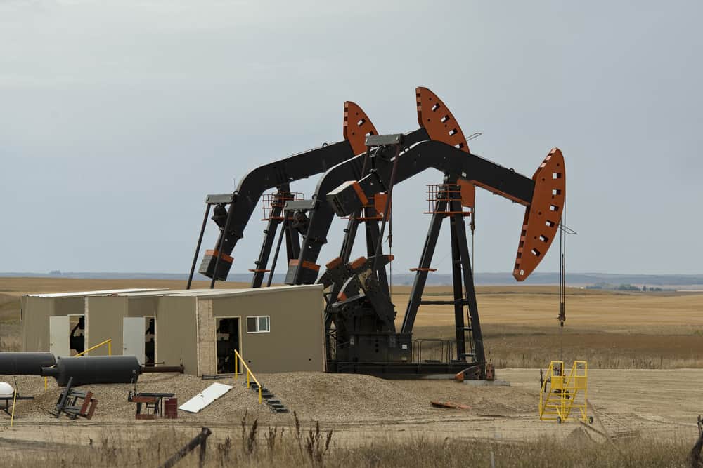 North Dakota oil wells