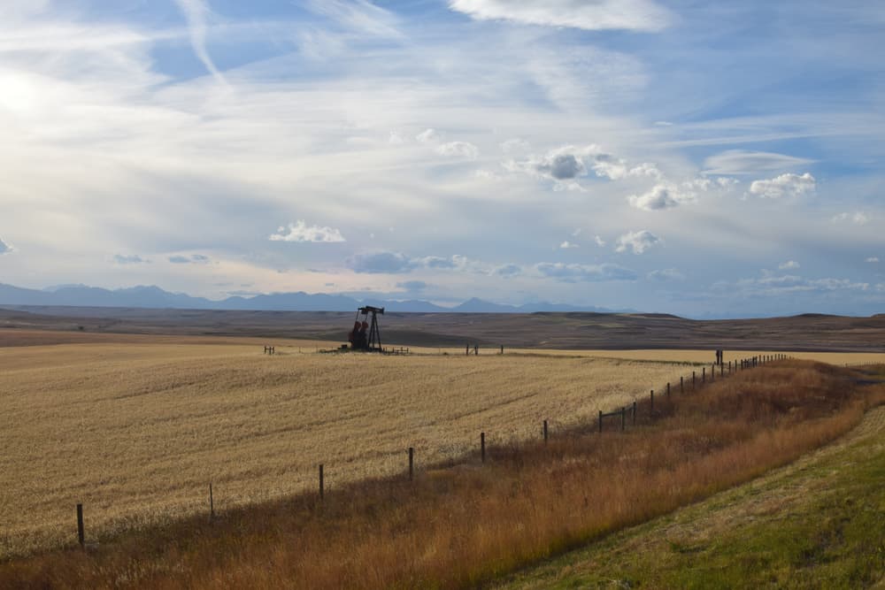 Montana oil well